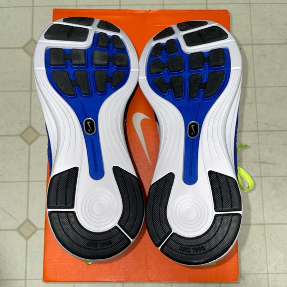 Nike Flyknit Lunar One+ Game Royal/Volt - Size 8.5 Men - Picture 7 of 10